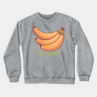 Yellow banana healthy Crewneck Sweatshirt